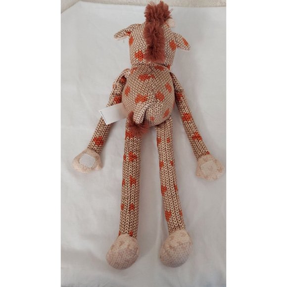 Hug Fun Plush Hanging Horse Tan Orange Brown Long Arms And Legs 16” - Picture 3 of 8